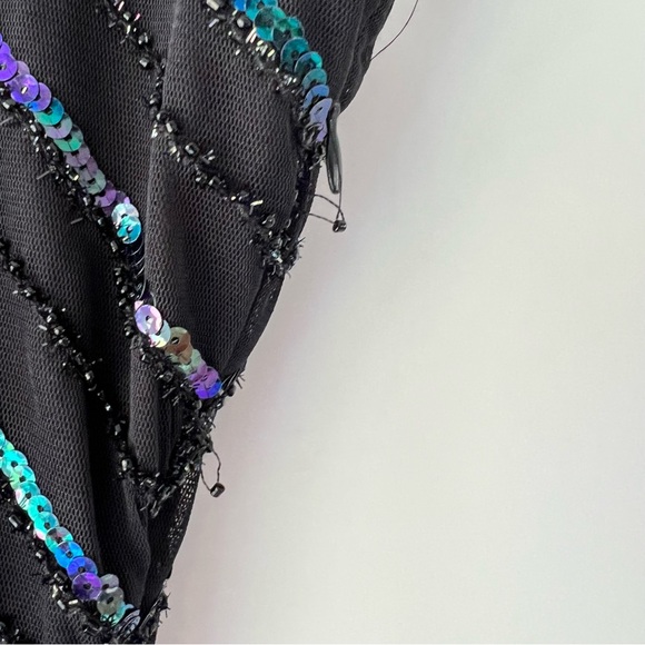 BABEYOND 1920s Flapper VNeck Sequin Beaded Roaring 20s Gatsby Fringe Party Dress - Picture 11 of 11